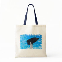 Tail of a Whale Small Canvas Bag