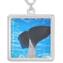 Tail of a Whale Sterling Silver Necklace