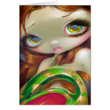 "Tail of Mossy Gold" Greeting Card