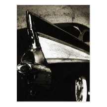 Tailfins - 1957 Chevy Postcard