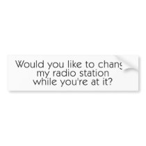 Tailgating Bumper Sticker