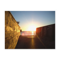 Tairua Beach Walkway Sunrise New Zealand Postcards