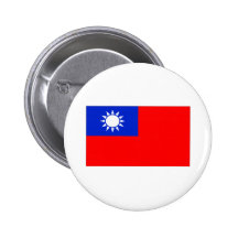 Taiwan Flag Pinback Button