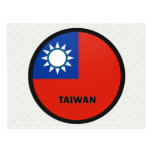 Taiwan Roundel quality Flag Postcard