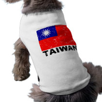 Taiwan Vintage Flag Pet Clothing