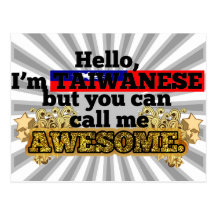 Taiwanese, but call me Awesome Postcards