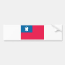 Taiwanese Flag Bumper Sticker
