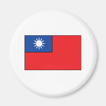 Taiwanese Flag T-shirts and Gifts Fridge Magnet