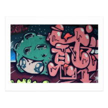Taiwanese graffiti, Taipei, Taiwan Post Card