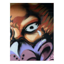 Taiwanese graffiti, Taipei, Taiwan Postcard