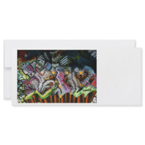 Taiwanese graffiti, Taipei, Taiwan Custom Rack Cards