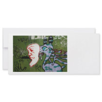 Taiwanese graffiti, Taipei, Taiwan Rack Card