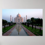 Taj Mahal at daybreak posters
