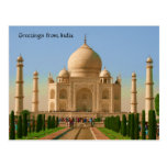 taj mahal bright postcards
