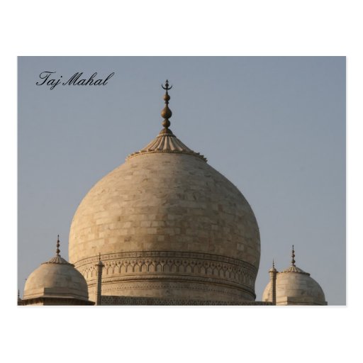 taj mahal domes post cards