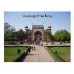 taj mahal gate postcards
