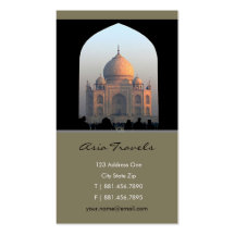 Taj Mahal Light of Dawn India Photo Profile Card / Business Card