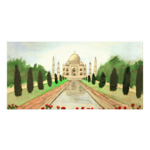 Taj Mahal Personalized Photo Card