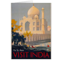 Taj Mahal Vertical Greeting Card Vertical Greeting