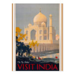 Taj Mahal Vertical Postcard
