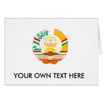 Tajikistan Coat of Arms Greeting Cards