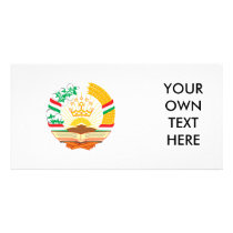 Tajikistan Coat of Arms Photo Greeting Card