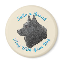 Take A Break (Schipperke) Refrigerator Magnets