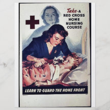 Take-A Red Gross Home Nursing Course Flyers