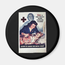 Take-A Red Gross Home Nursing Course Refrigerator Magnet