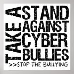 Take a Stand Against Cyber Bullies Poster posters