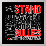 Take a Stand Against Cyber Bullies posters