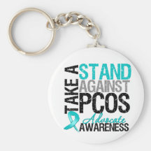 Take a Stand Against PCOS Keychain