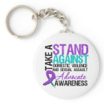 Take A Stand Domestic Violence Sexual Assault keychains