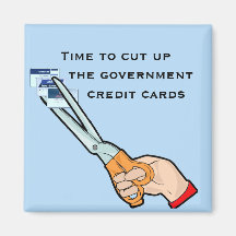 Take away the government credit cards fridge magnets
