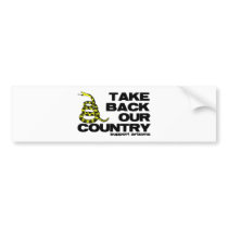 take back our country bumper sticker