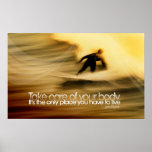 Take Care of Your Body Motivational Poster posters