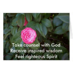 Take Counsel With God Greeting Card