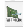 Take It To The Rim Greeting Card