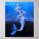 Take My Hand and Follow Your Heart Mermaid Art posters