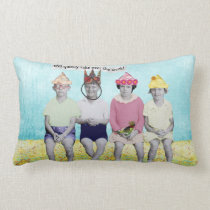 Take Over the World Retro Humourous Throw Pillow pillows