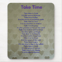 Take time mouse mats