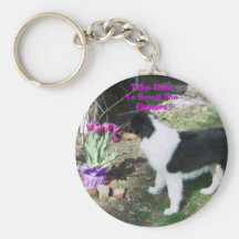 Take TimeTo Smell TheFlowers Key Chains