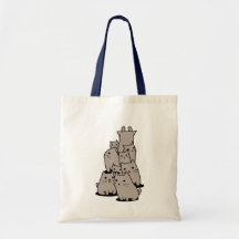 Take your kitties with you canvas bags