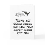 Take your sister greeting cards