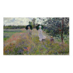 Taking a Walk near Argenteuil - Claude Monet Business Card Template