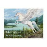 Taking Flight Pegasus horse fantasy postcard