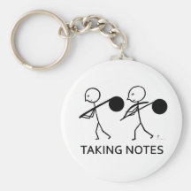 Taking Notes Key Chain