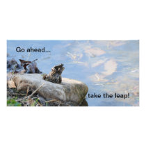 Taking the leap! personalised photo card
