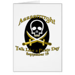 Talk Like a Pirate Day Greeting Card