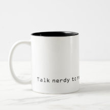 Talk nerdy - mug